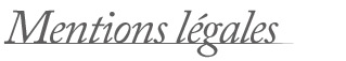 Mentions légales